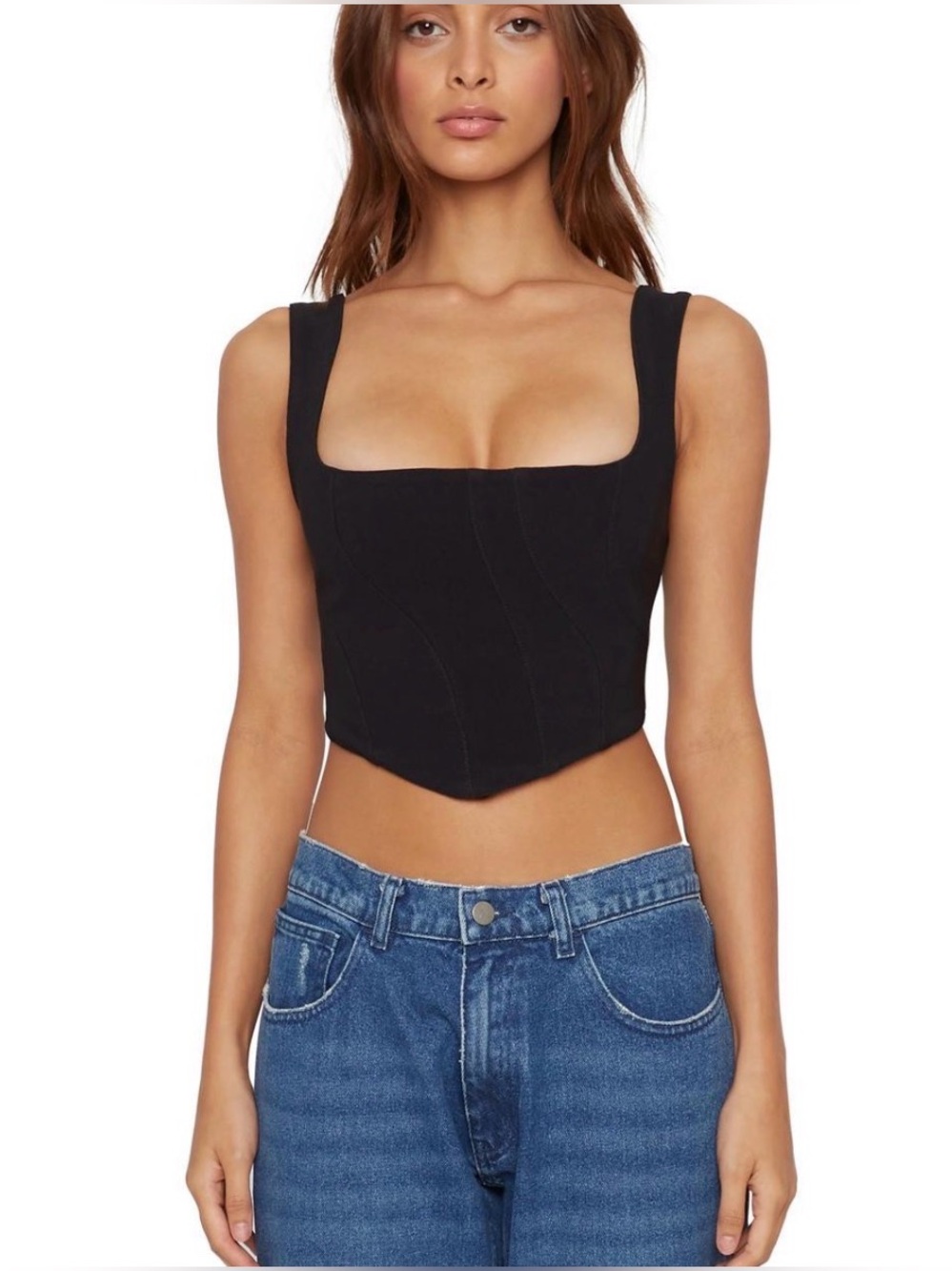 Danielle Guizio Bayou Bustier in Black Sz S EUC Party Chic MSRP: $335 Corset